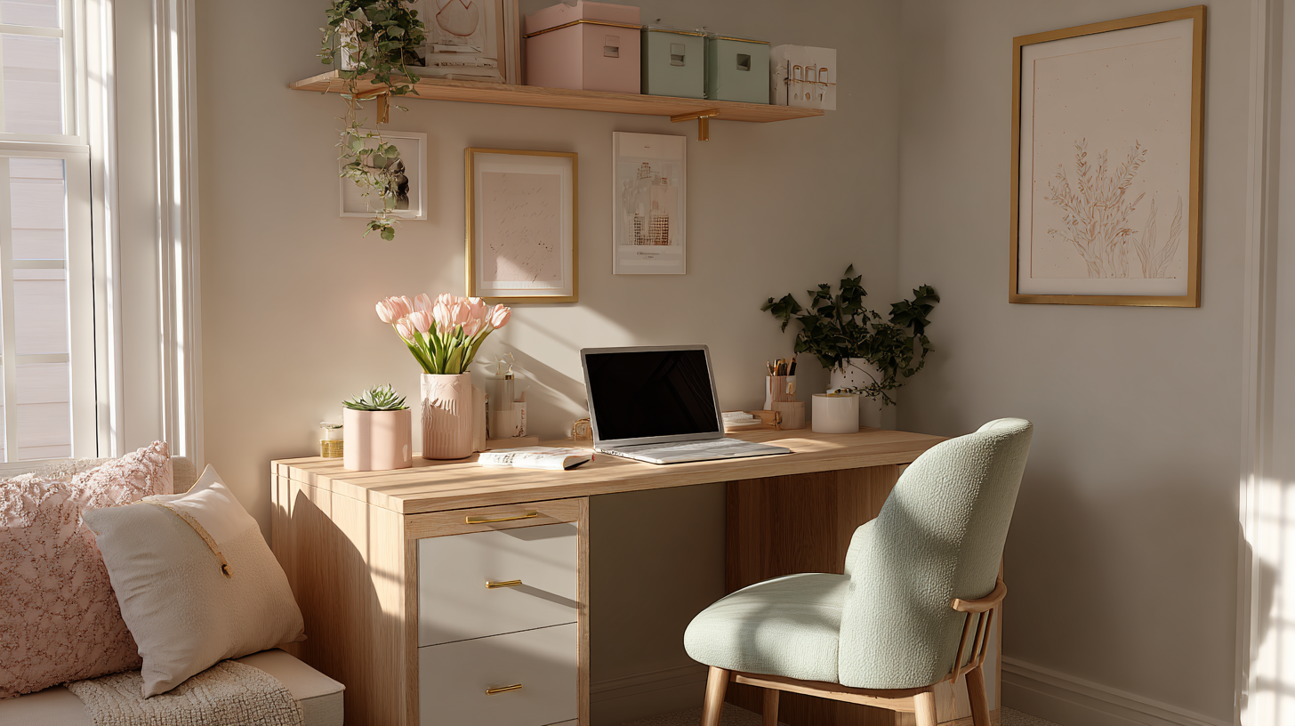 stylish desk organization station