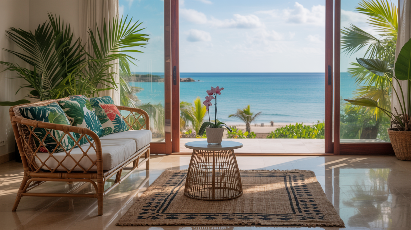 tropical inspired beach homes