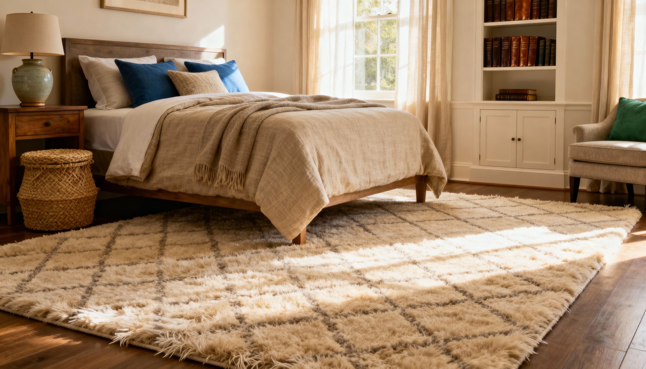 use-a-large-rug-under-the-bed