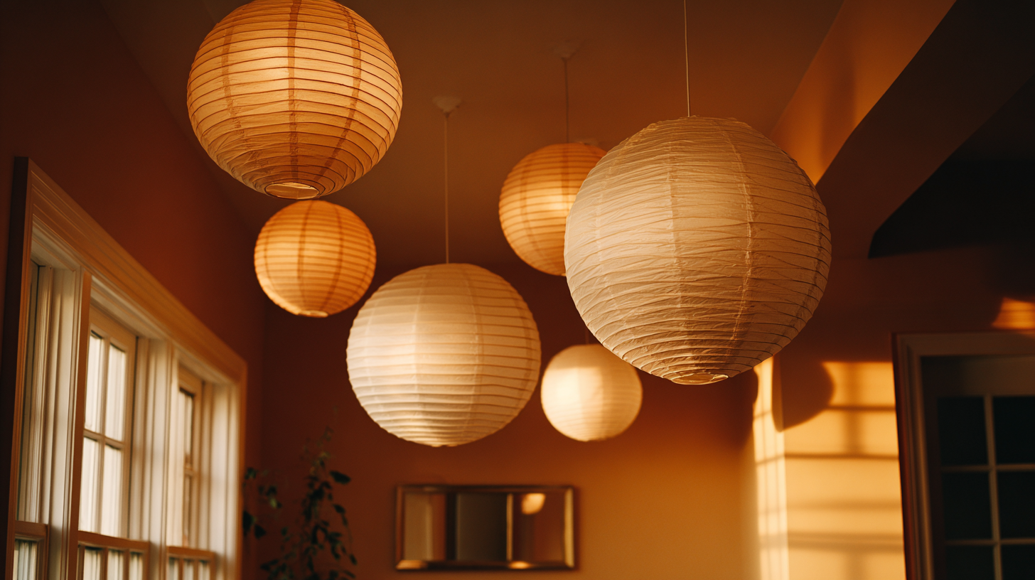 use paper lantern lighting