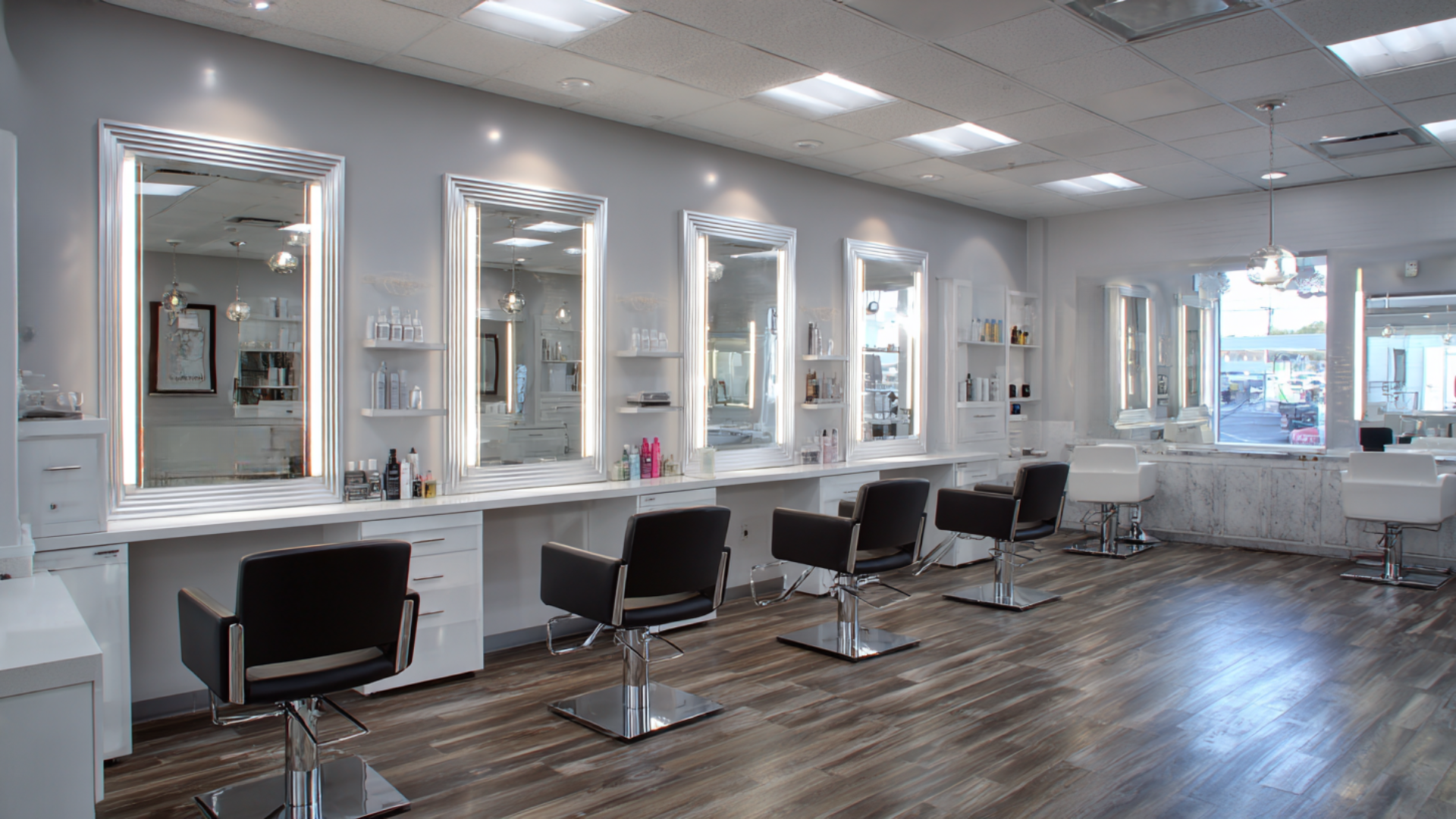 wall mounted styling stations