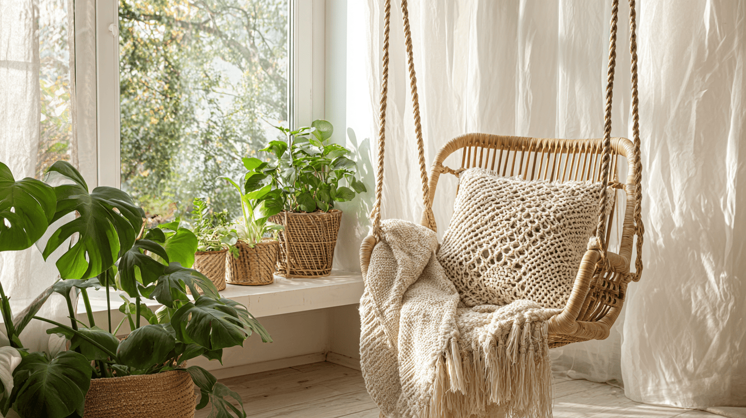 wall mounted swing chair