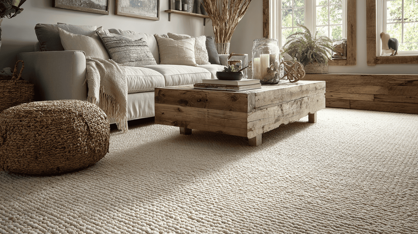 white sand tone carpets
