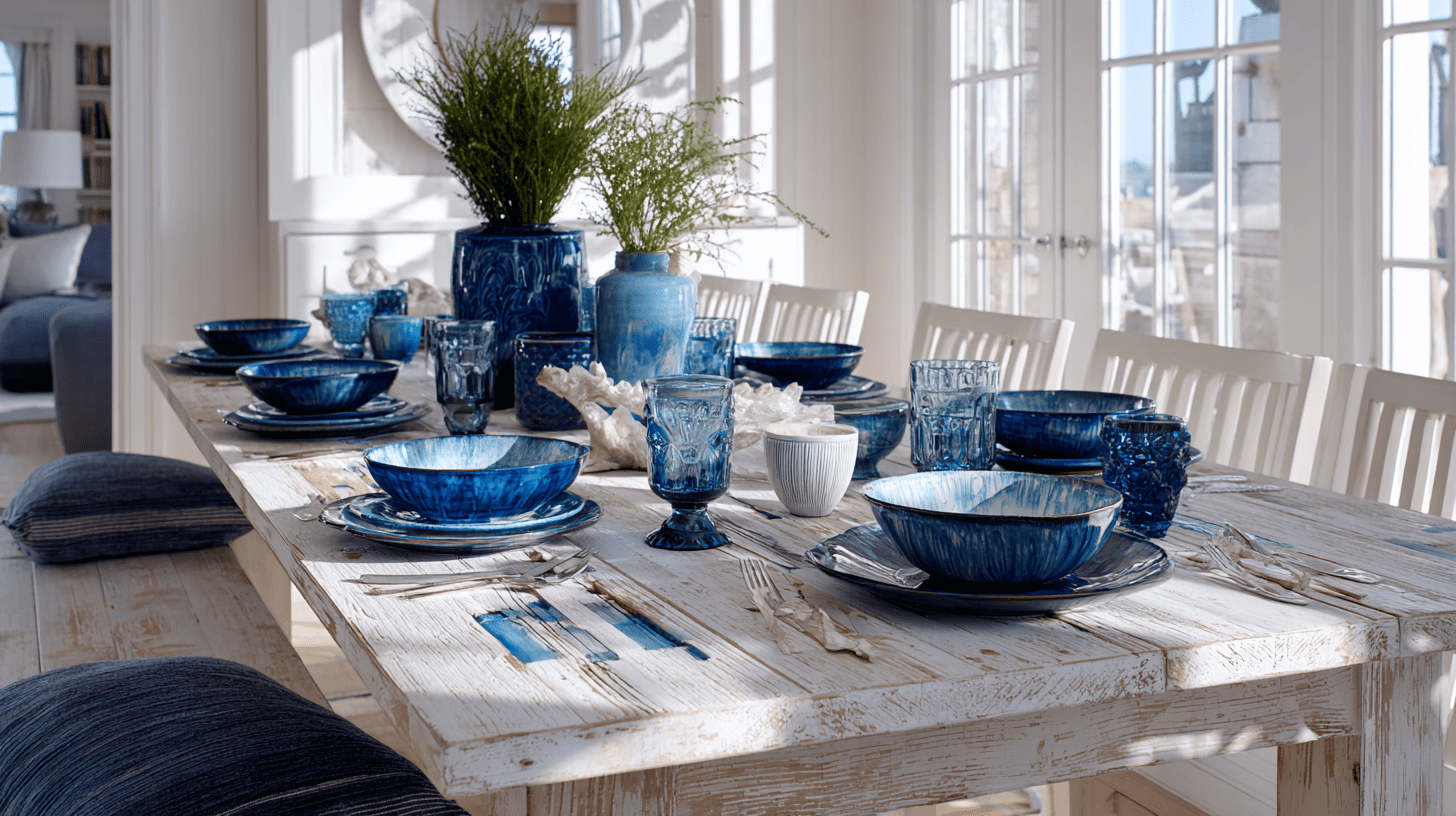 whitewashed furniture pieces