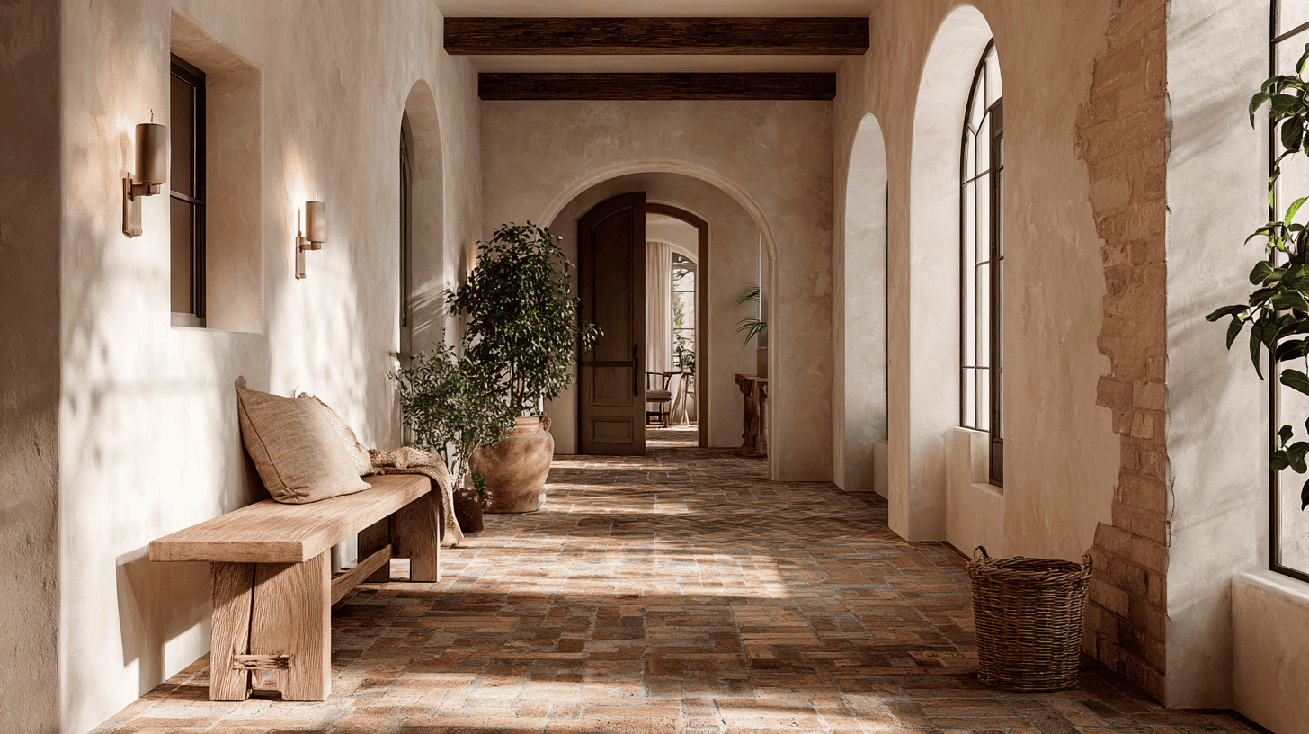 whitewashed walls with subtle texture