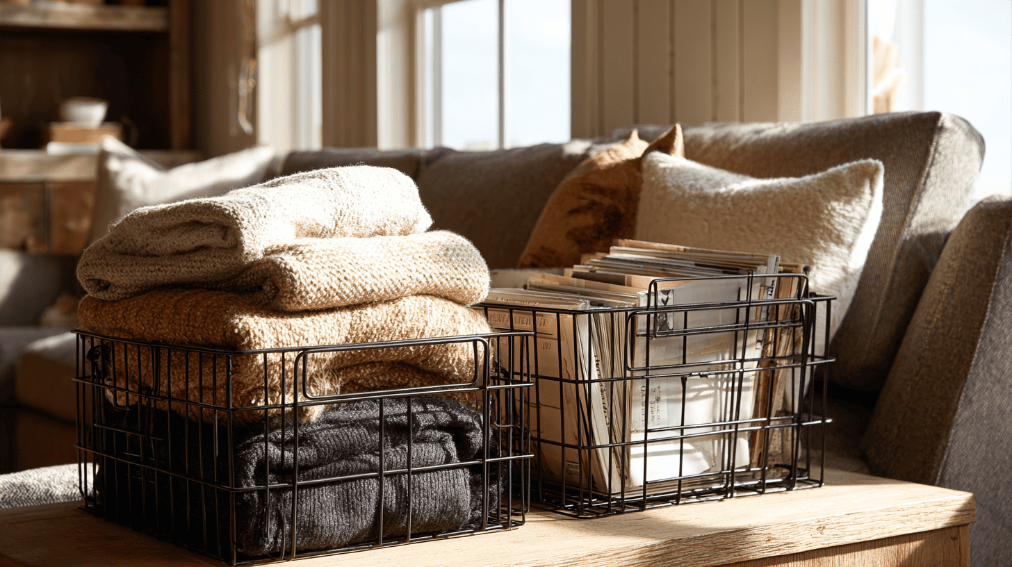 wire mesh storage baskets