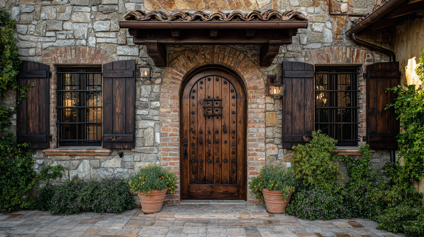wooden shutters and doors