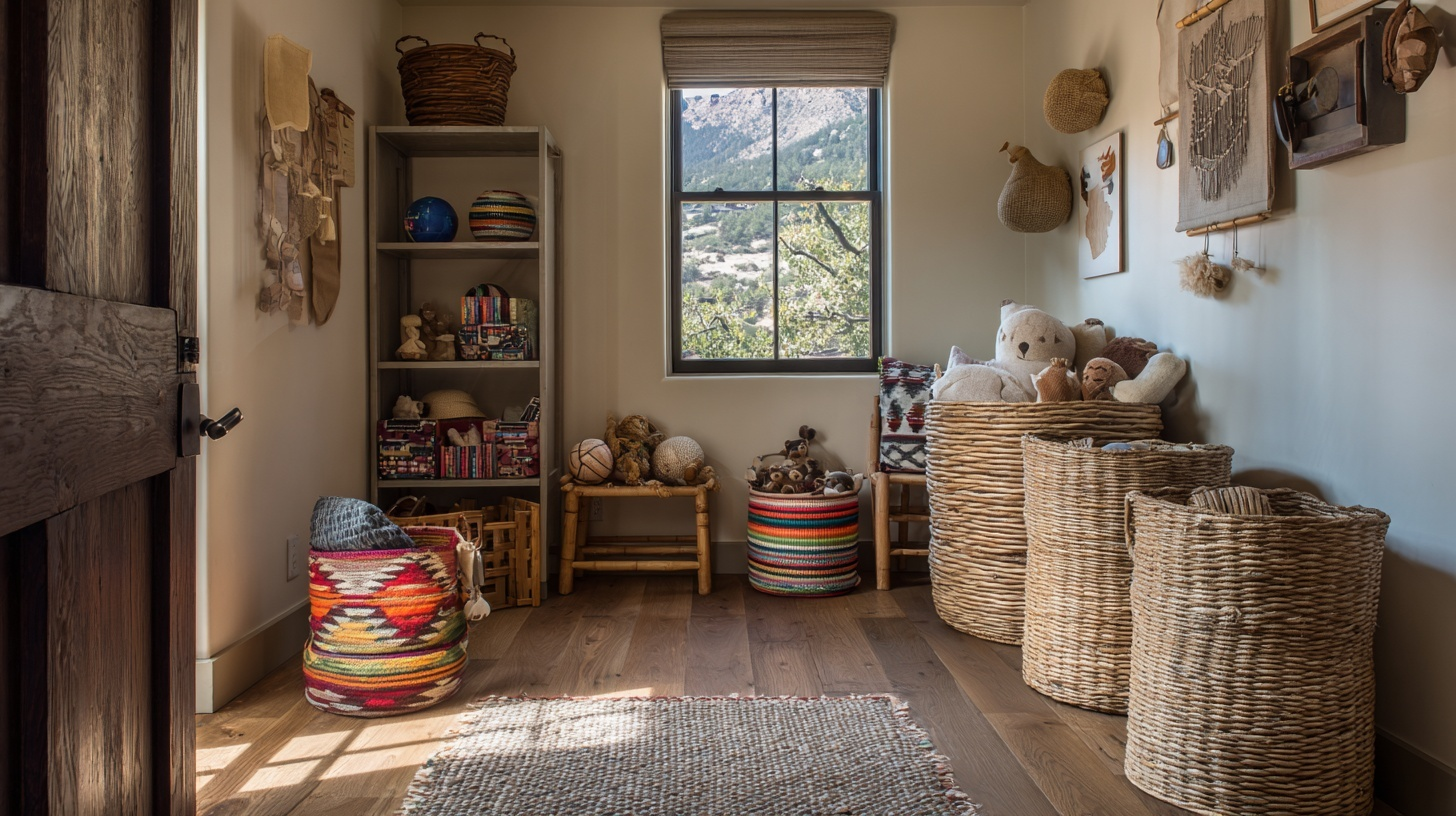 woven basket storage